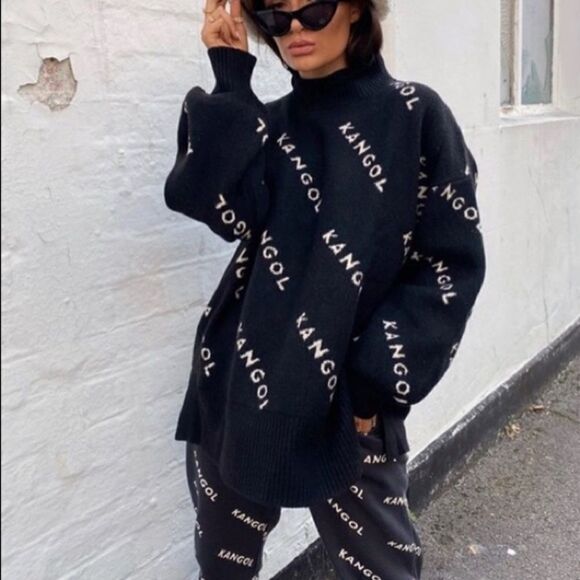 Kangol x H&M Knit Oversized Sweater Top Bloggers - Picture 7 of 7
